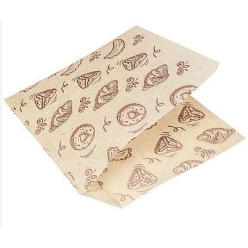 Уголок бумажный с рисунком ВЫПЕЧКА 175х140 подпергамент, жиропрочный, белый(100шт/уп)