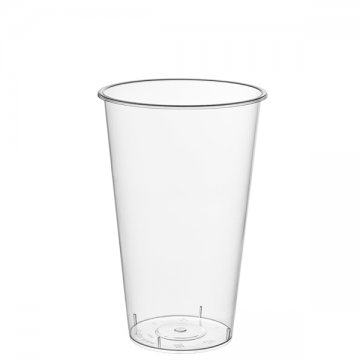 500мл. Стакан прозрачный ГЛЯНЕЦ ПП 90мм Bubble cup (20шт.уп/500шт.кор)