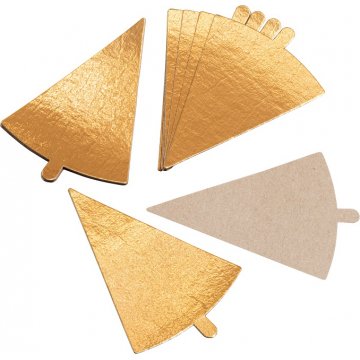 Подложка с держателем треугольник ForGenika Base 0.8 Gold 120120х90мм (100шт/упак., 1700шт