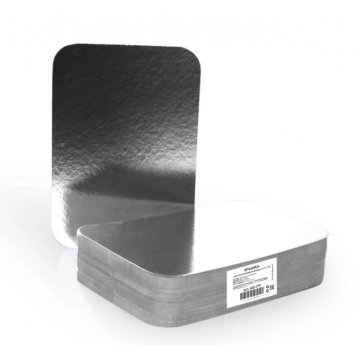 Крышка картон-мет. для алюминиевой формы 410-004, размер 140х115мм, 100шт/уп, 1200шт/кор