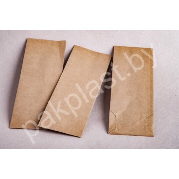 Пакет бумажный на вынос 80х50х170мм. Крафт 70 (2000/кор)