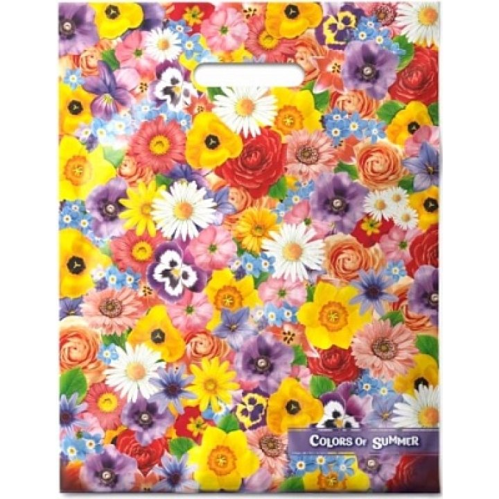 31х40(60) Пакет ПЭ с выр.ручкой глянец Краски лета