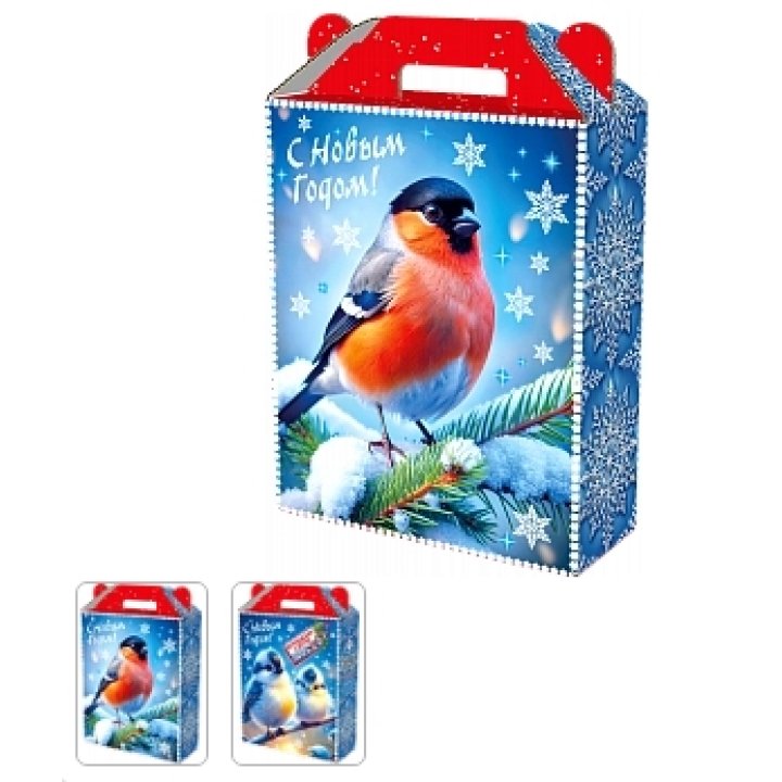 1000г. Коробка Подарок Зимняя трель с анимацией 168х68х209(+39), УФ