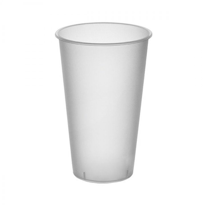 500мл. Стакан прозрачный МАТОВЫЙ ПП Д90мм. Bubble cup 20шт.уп/400шт.кор