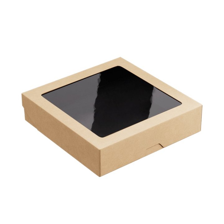 Упаковка OneBox 1500 BLACK 200x200x48мм (25шт/уп, 150шт/кор)