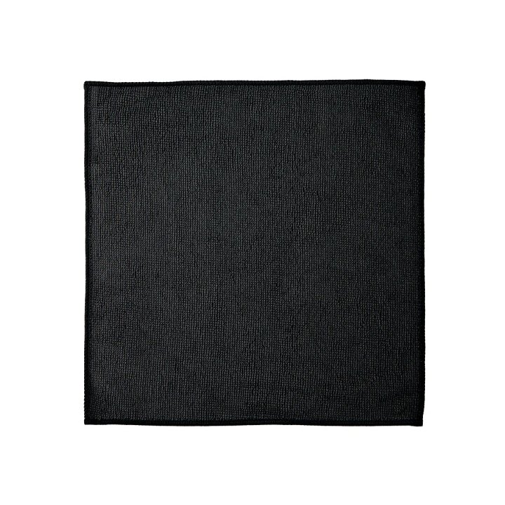 Салфетка микрофибра, 30х30см, 180г/м2, ЧЕРНАЯ, Горница