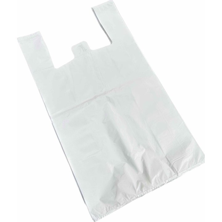 230+140х420 (10) Пакет майка (белый) (100шт/уп., 2500шт/кор)