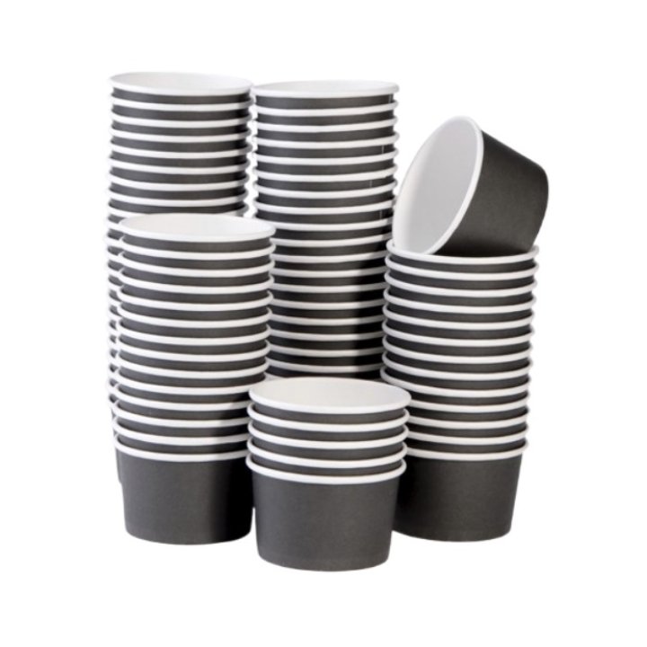 170 мл Креманка бумажная Черная