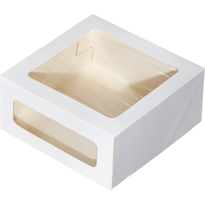 Упаковка OSQ CAKE II WINDOW White 220х220х100мм (15шт/упак., 90шт/кор)