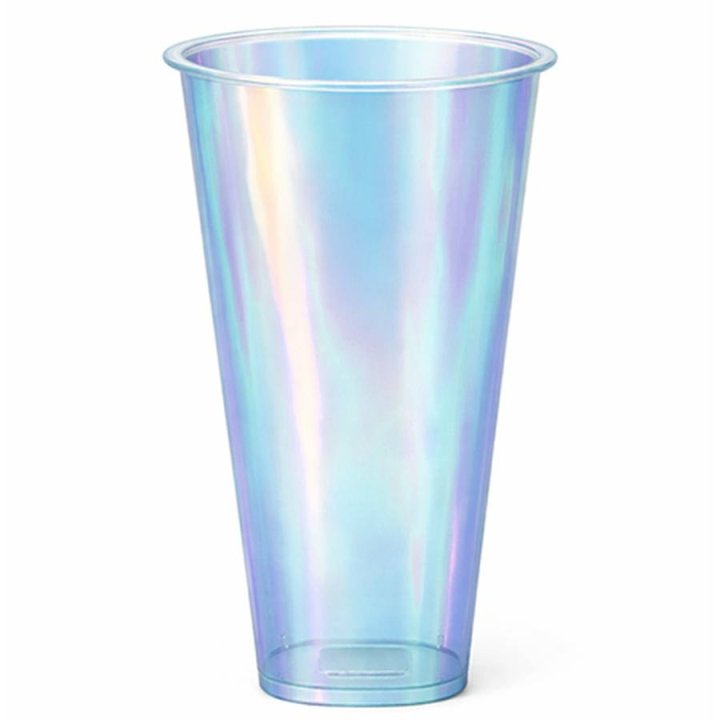 500мл. Стакан с квадратным дном Глянецевый ПЕРЛАМУТР (18шт/уп,432шт./кор.)