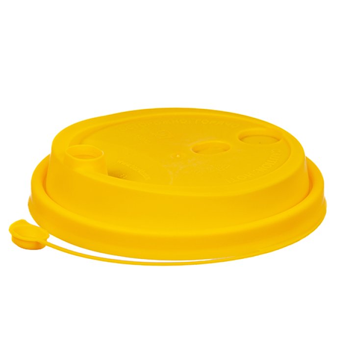 Д80мм. Крышка ПП ЖЕЛТАЯ матовая TL80 закрыв. носик, 50шт/уп, 1000шт/кор