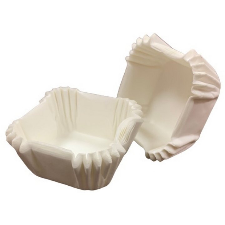 Тарталетки Forgenika квадрат 1Q белая 30х30х17мм (2000шт/упак, 20000шт/кор)