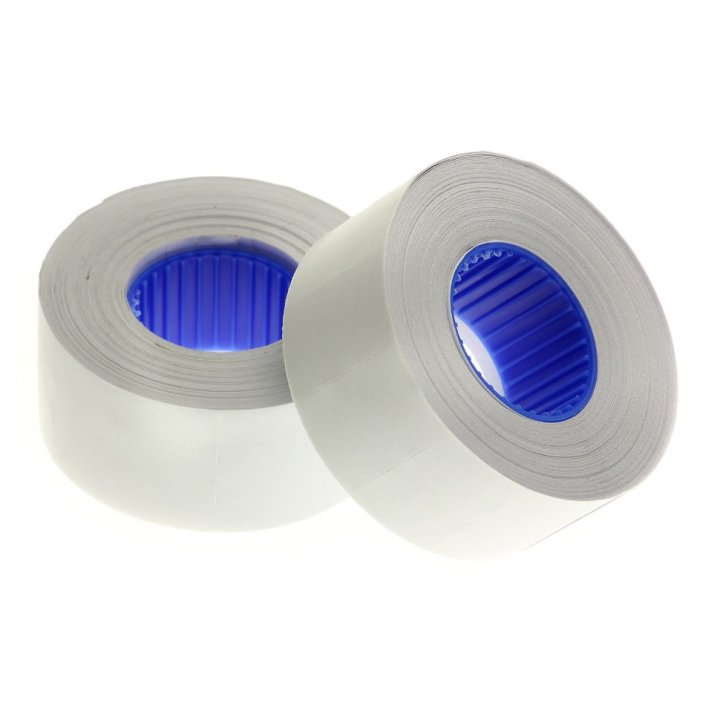 Этикет-лента, 21х12мм БЕЛАЯ  (1упак-5рулх600штук)