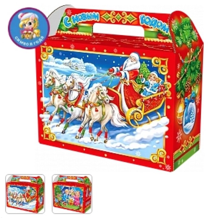 1500г. Коробка Чемодан Чудеса с анимацией 230х105х165(+45), УФ