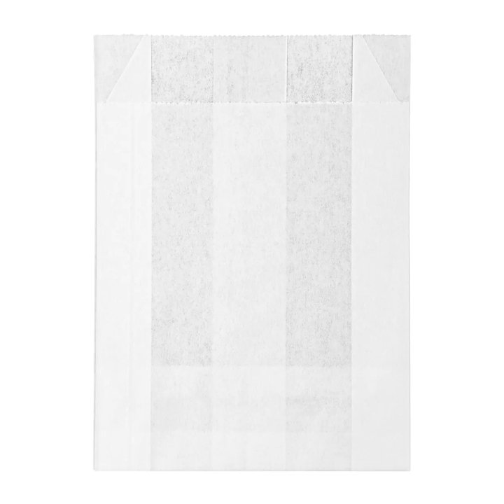 100х35х150мм. Пакет бум. с плоским дном, для картофеля фри ЖВС, БЕЛЫЙ 100шт/уп.,2500шт/кор