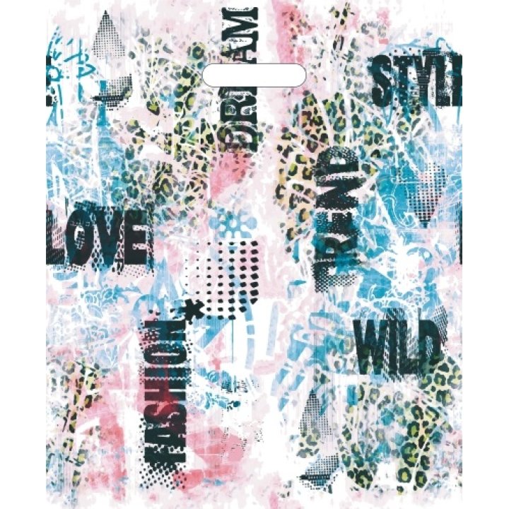 36х43+3(35) Пакет ПЭ с выр.ручкой Тренд