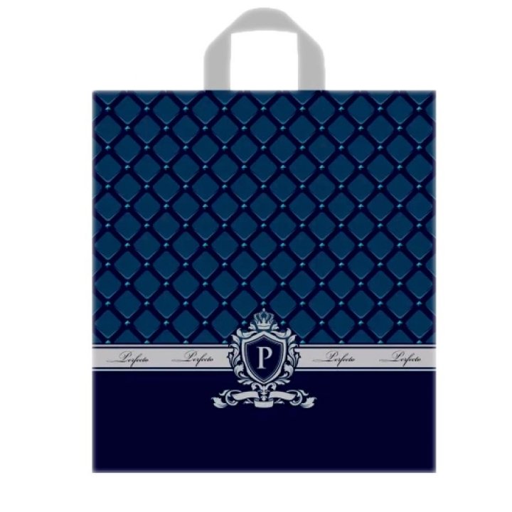 37х40+3(95) Пакет ПЭ с петл.ручкой Перфекто сапфир (25шт/упак, 12 упак/кор.)