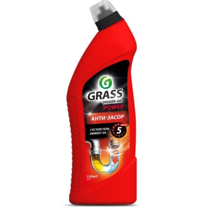 Грасс Средство чистящее для канализационных труб DIGGER 750мл.
