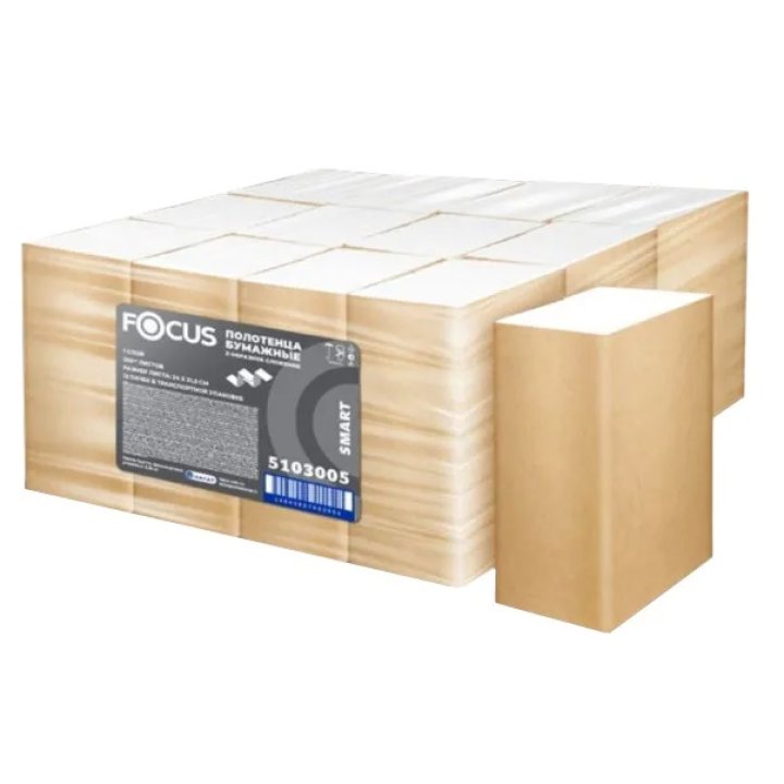 Полотенце Z-слож. FOCUS SMART VFL 24х21,5см. 1сл. (1упак.х250л.)
